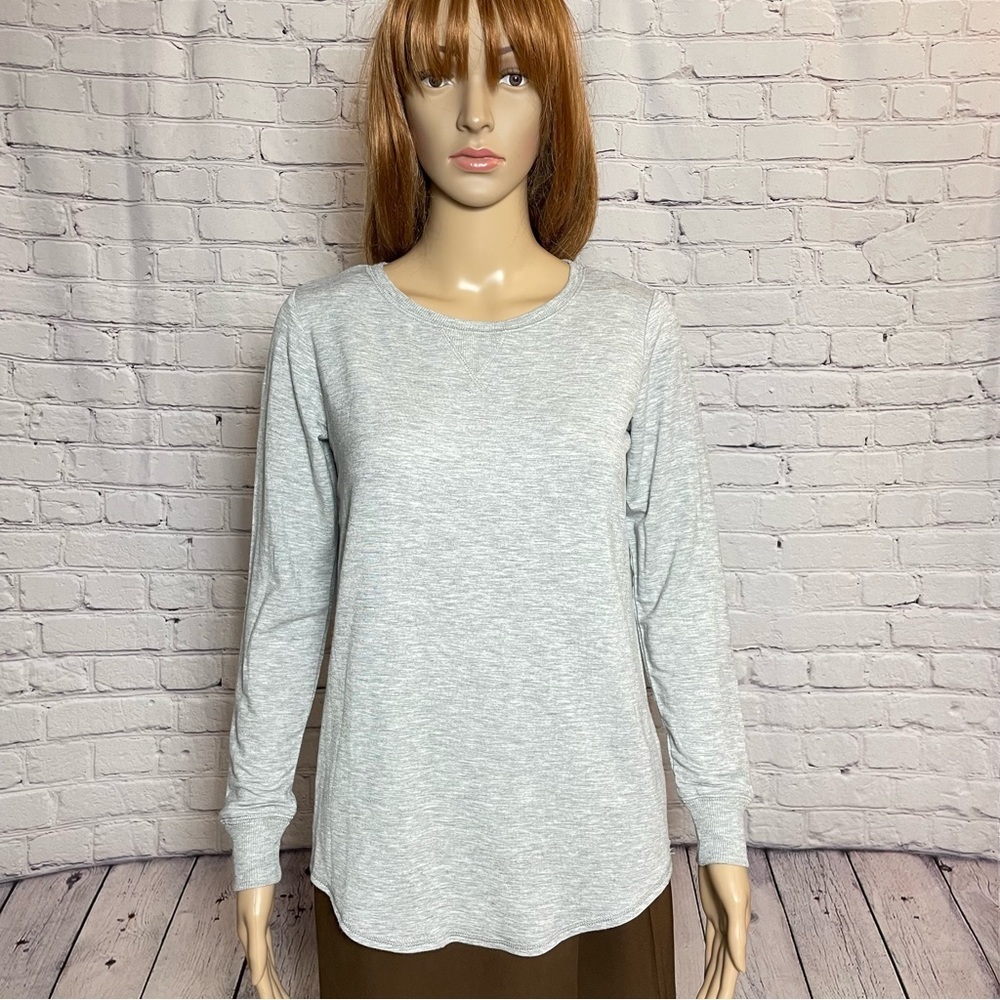 New Max Studio Sleepwear Grey Long Sleeve Top Size XS